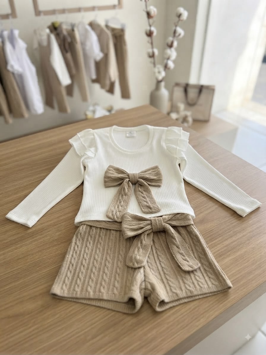 Conjunto Infantil Feminino Lacinho