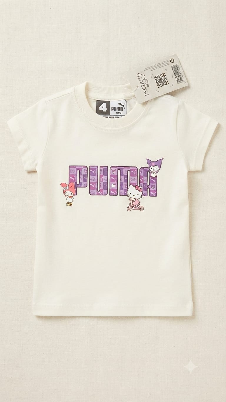 T-Shirts Infantil Kuromi e Hello Kitty