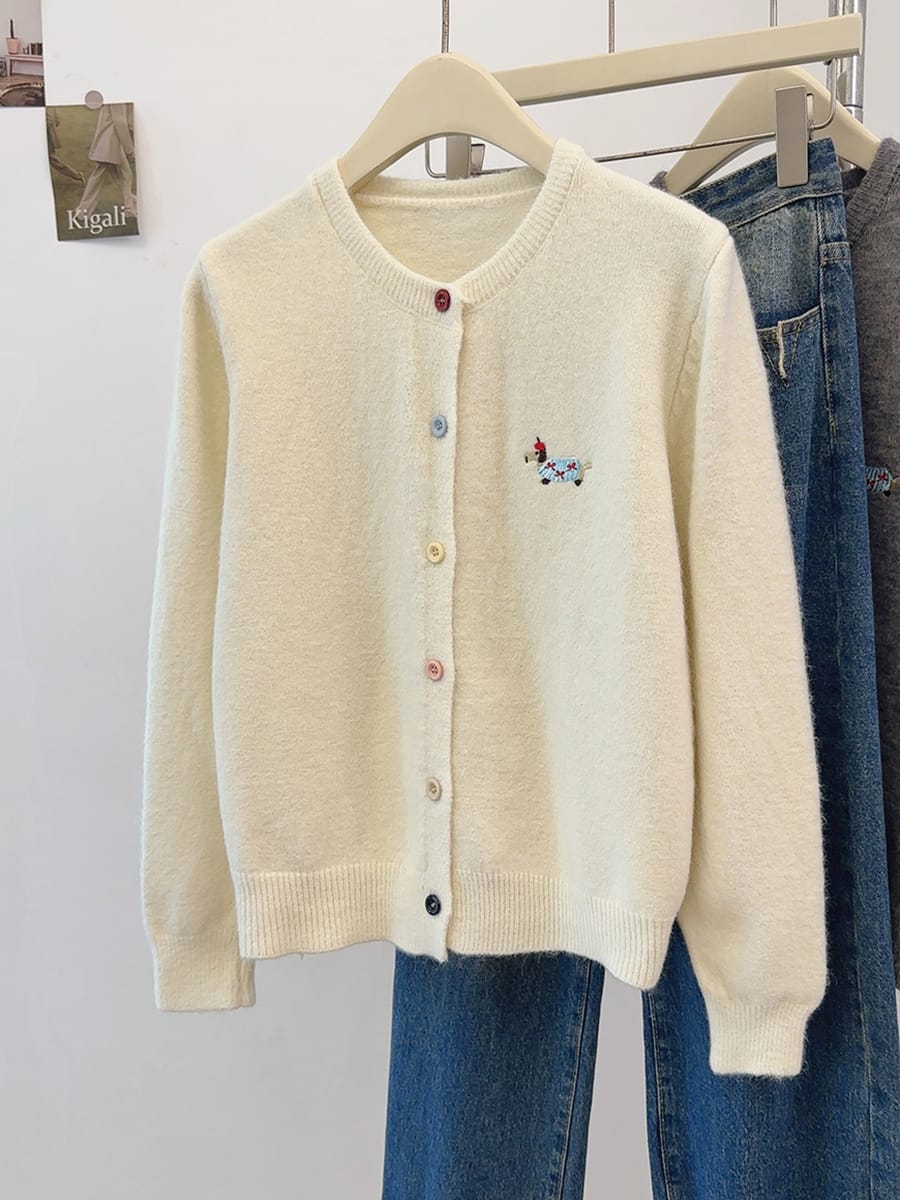 Cardigan Infantil Tricô Cachorrinho