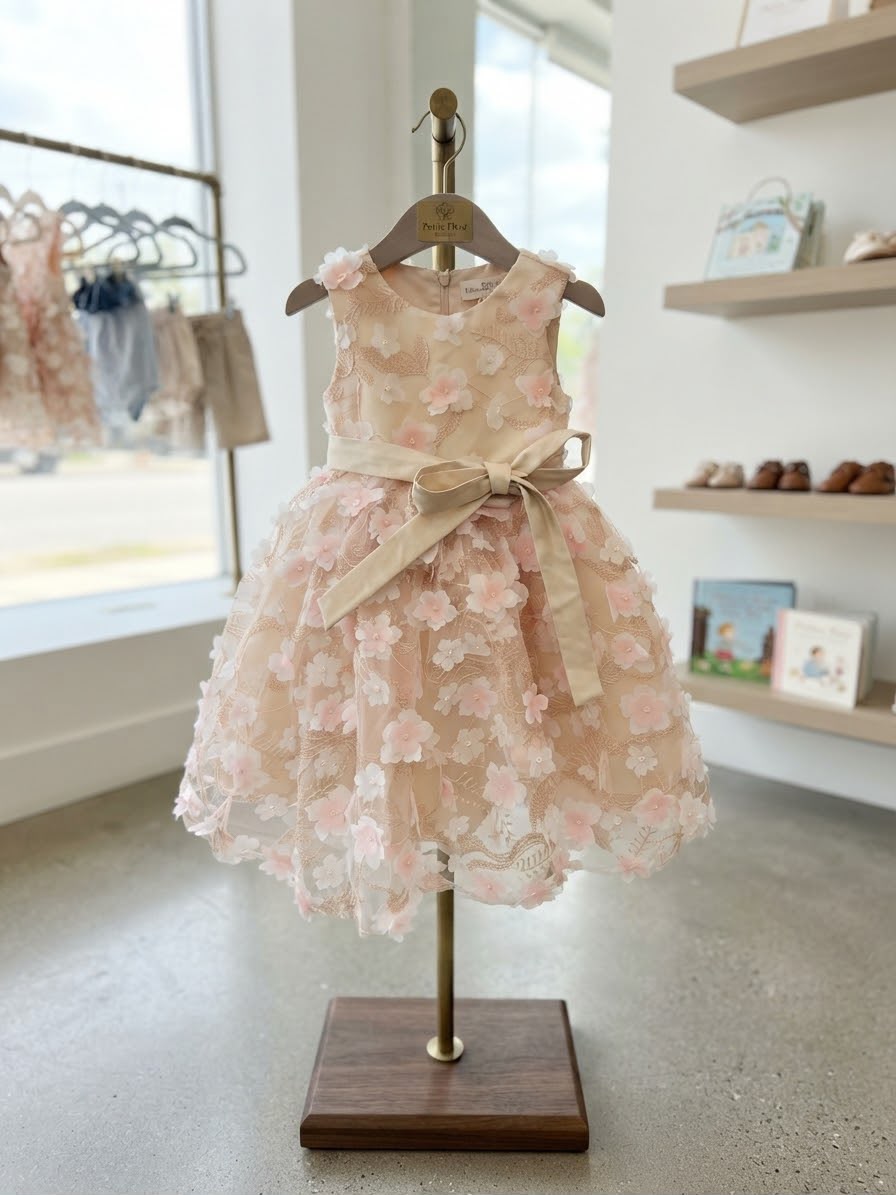 Vestido Infantil de Festa Florzinhas