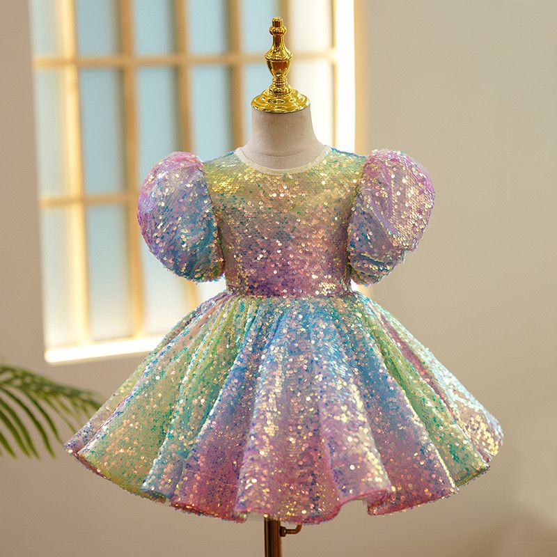 Vestido Lantejoulas Brilhante