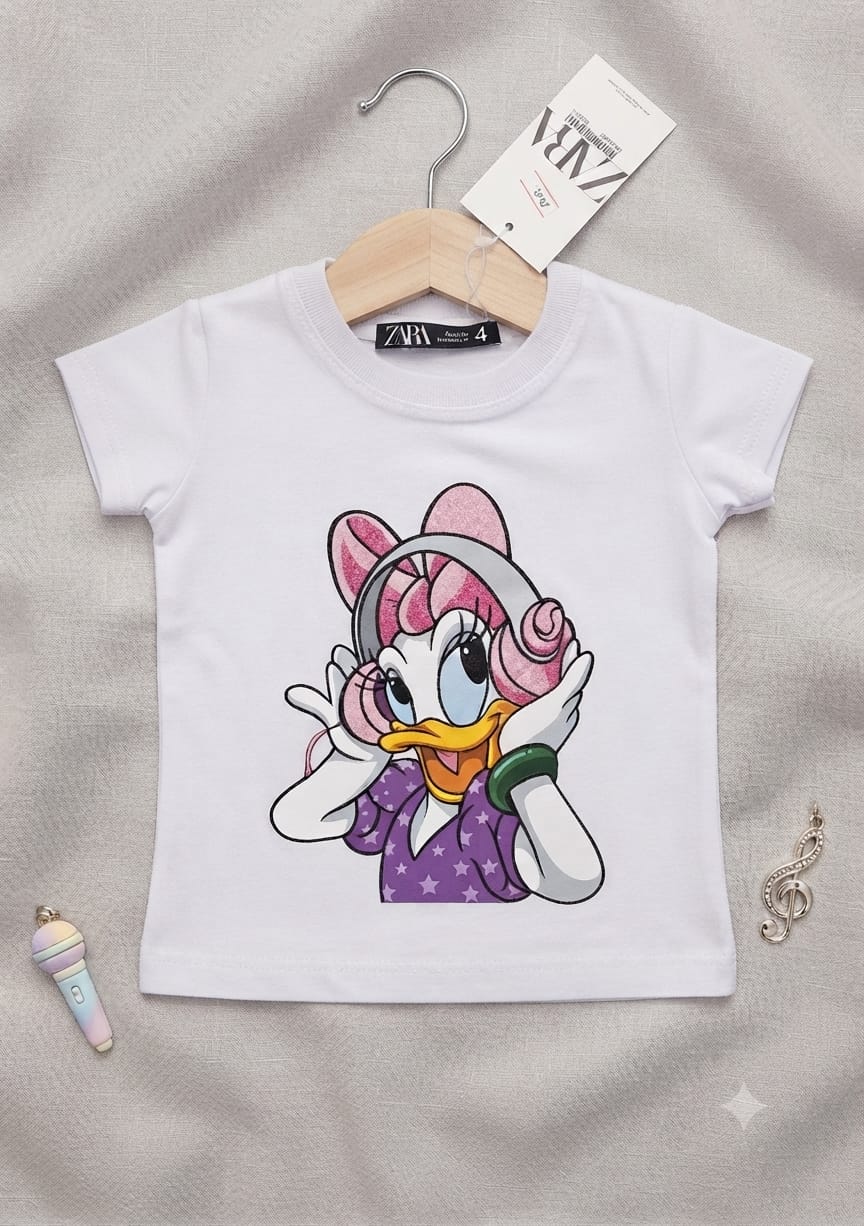 T-Shirt Infantil Feminina Music