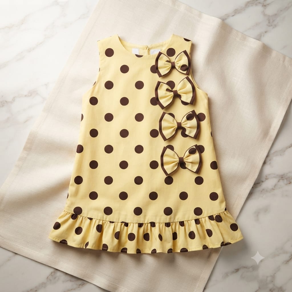 Vestido Infantil Poá