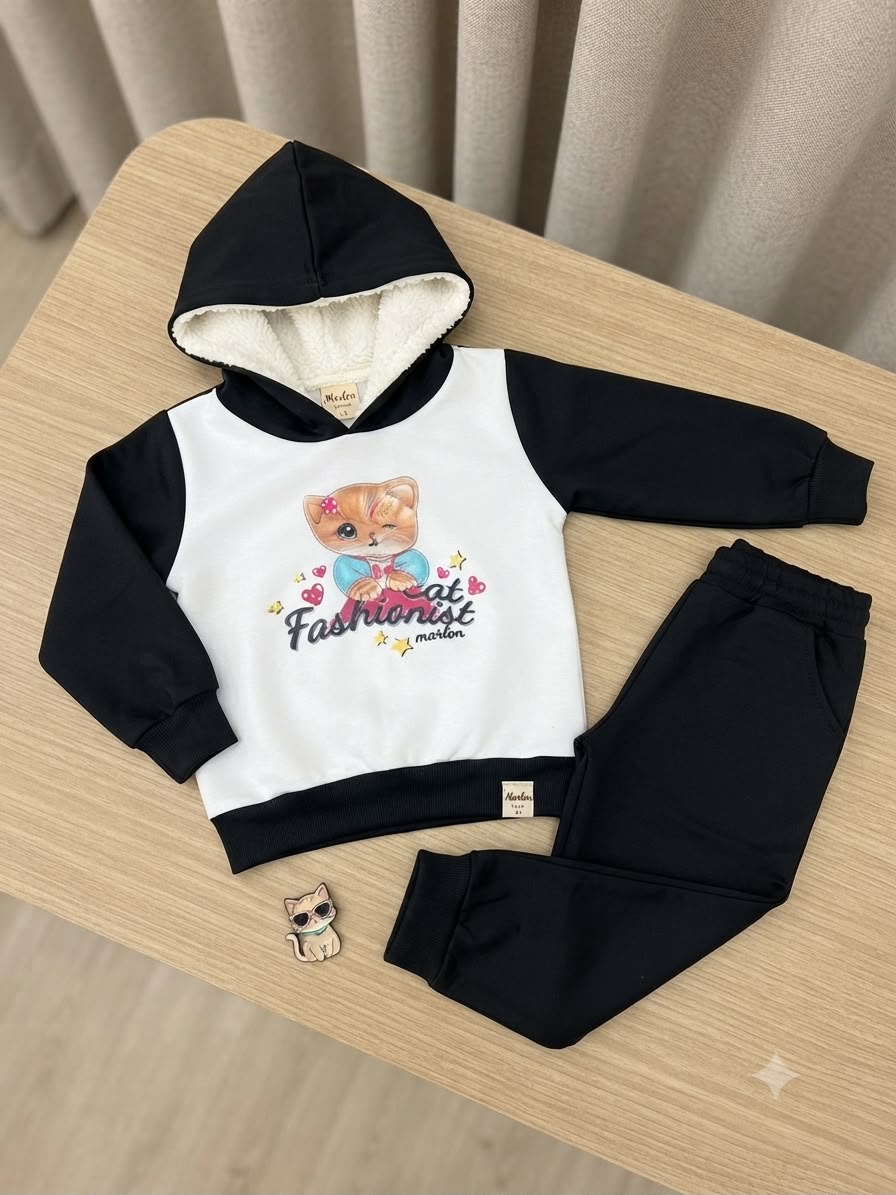 Conjunto Infantil Gatinha Inverno