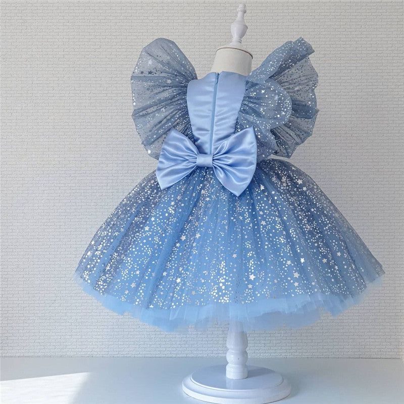 Vestido Azul Estrelinhas