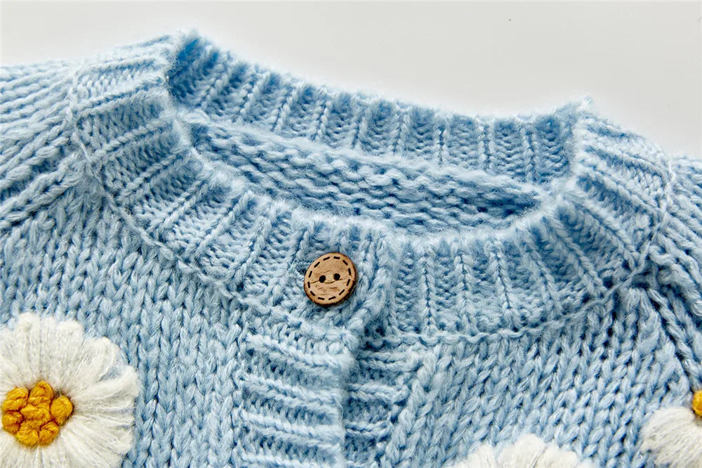 Cardigan Infantil Margaridas