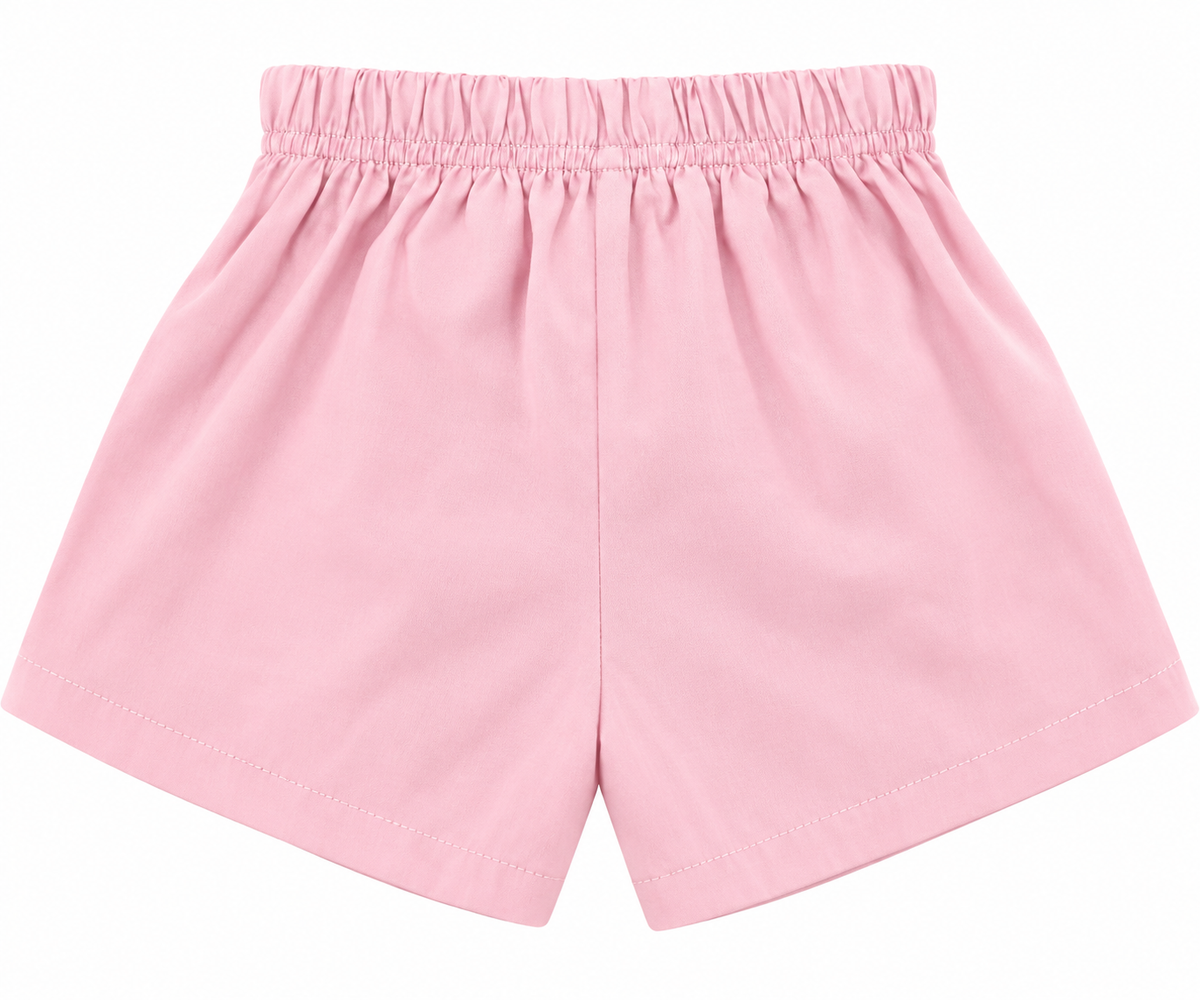 Shorts Saia com Pregas Botões