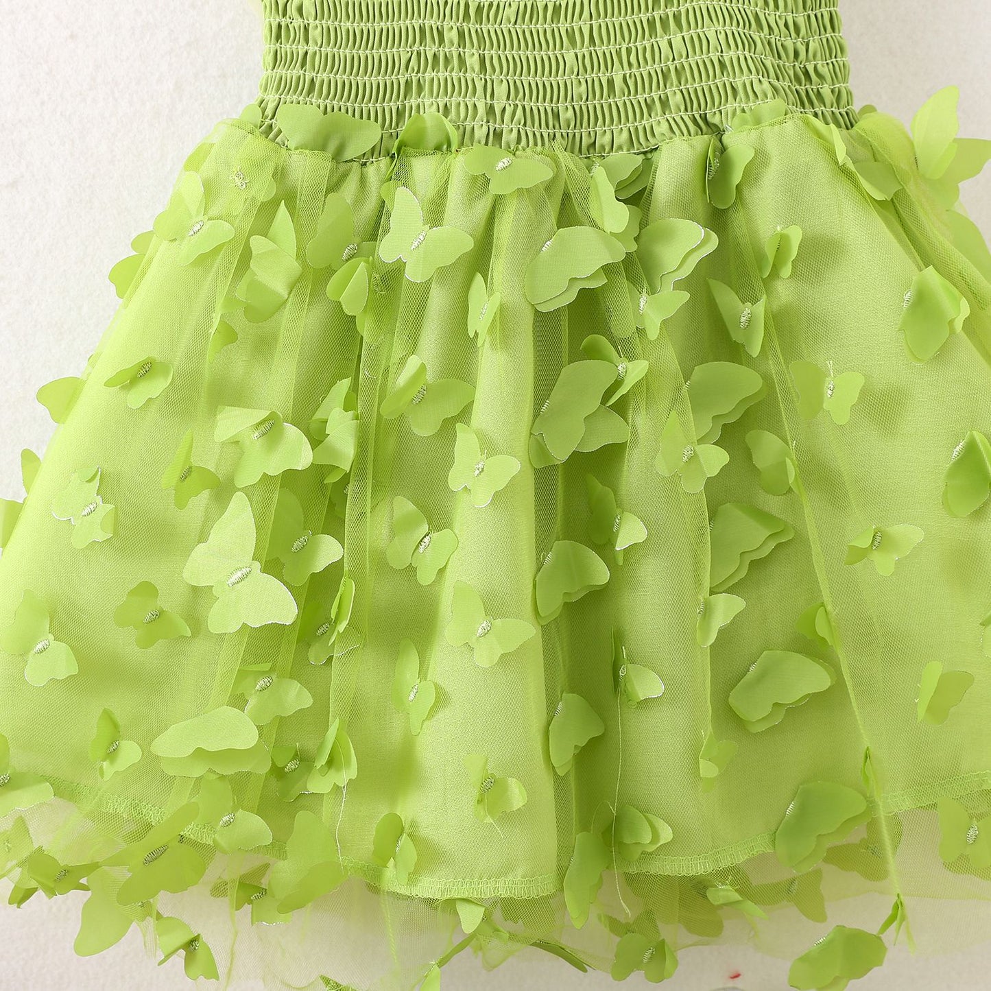 Vestido Infantil Feminino Tule Asa Borboletinhas