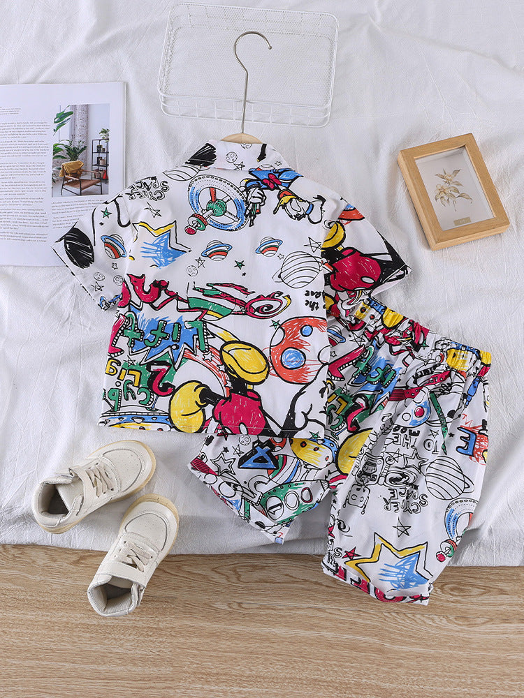 Conjunto Infantil Masculino Espaço Mickey