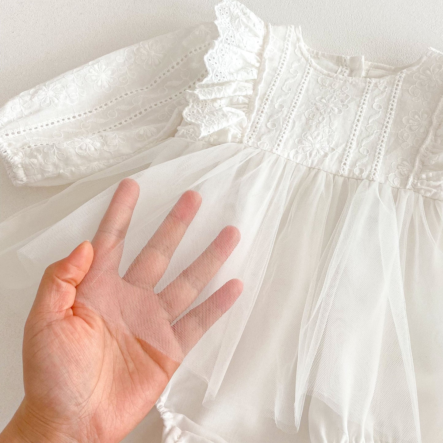 Body Infantil Feminino Renda e Tule
