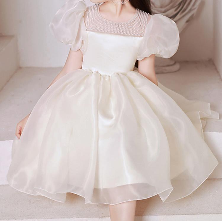 Vestido De Festa Pérolas Laçinho