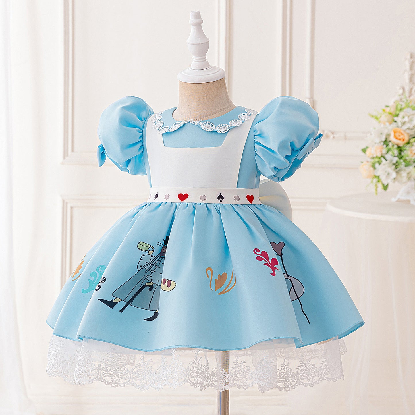 Vestido Infantil Alice no País Das Maravilhas