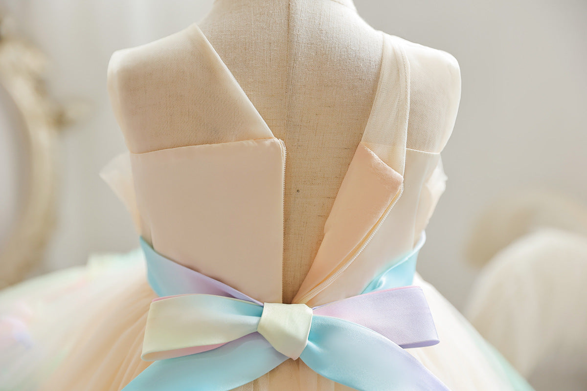 Vestido Infantil Tule Colors