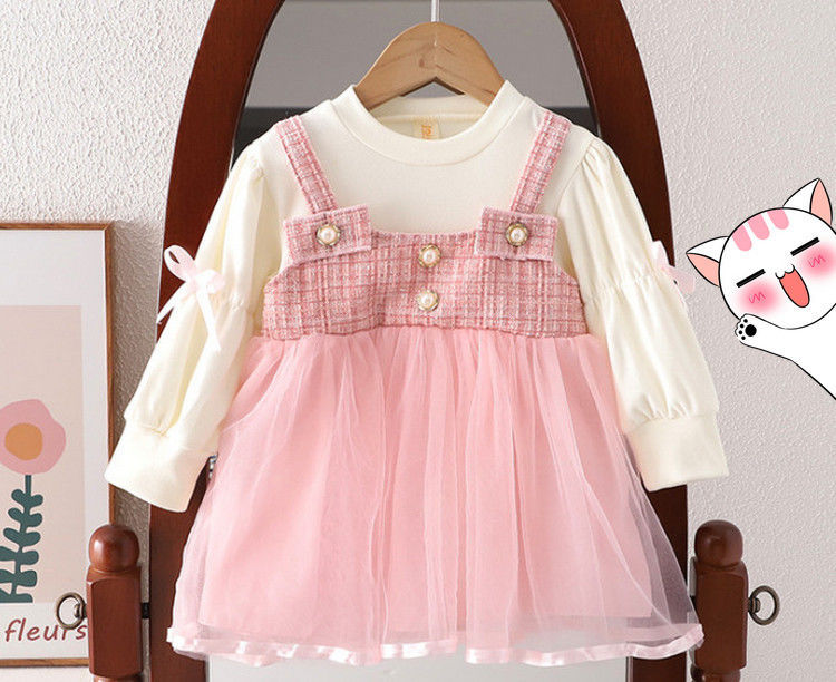 Vestido Infantil Tweed Lacinhos