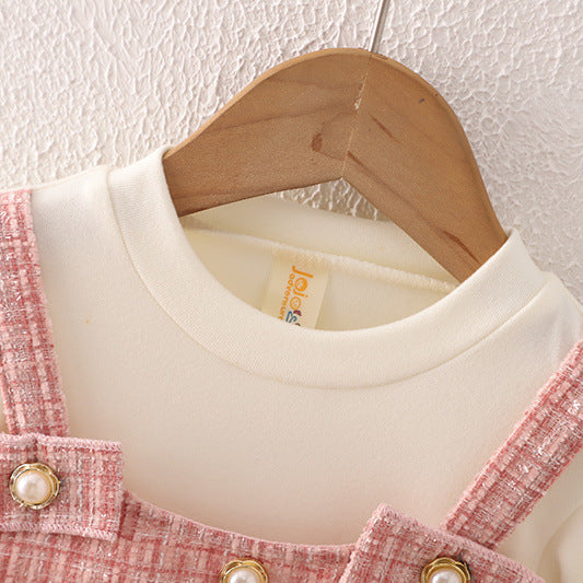 Vestido Infantil Tweed Lacinhos