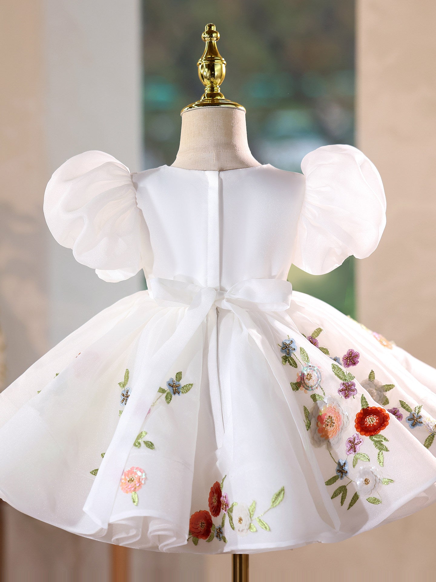 Vestido de Festa Floral Bufante