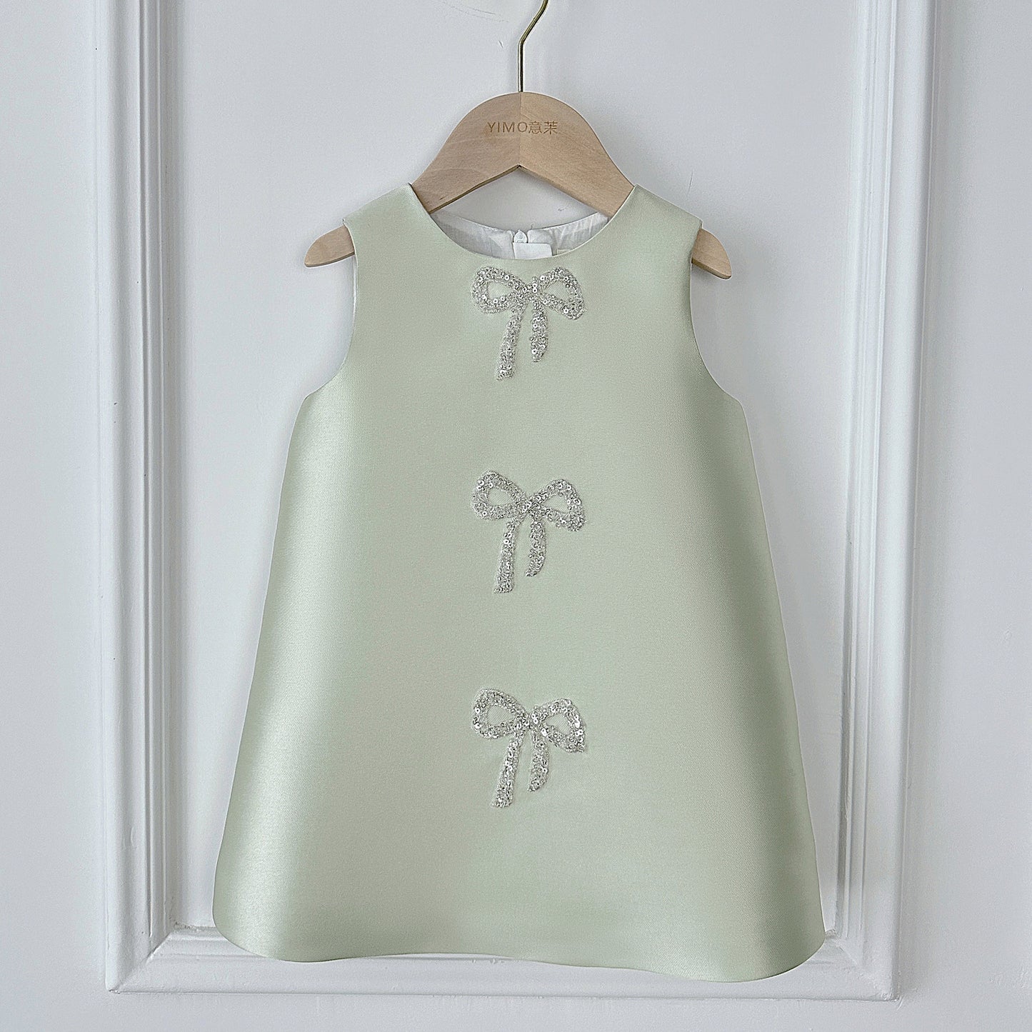 Vestido Infantil Lacinhos Brilhantes