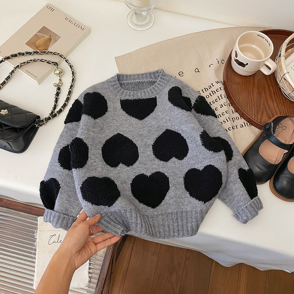 Conjunto Infantil Feminino Inverno Corações