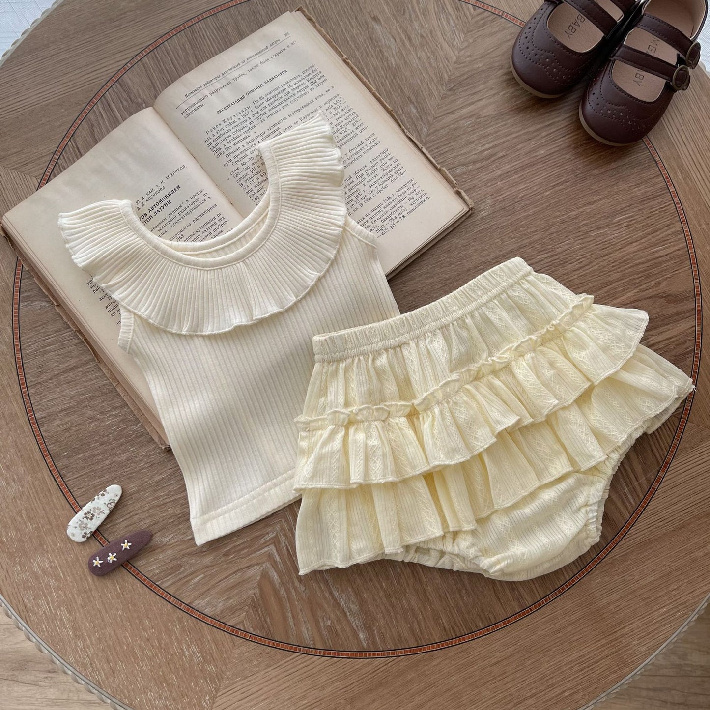Conjunto Infantil Feminino Verão Babadinhos