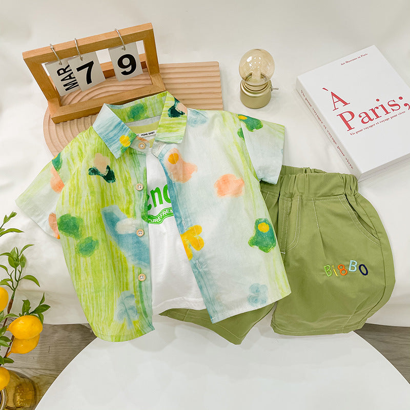 Conjunto Infantil Masculino 3 Peças Verão