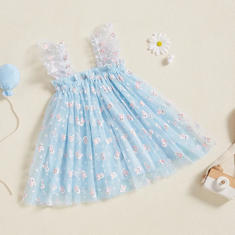 Vestido Infantil Tule Páscoa