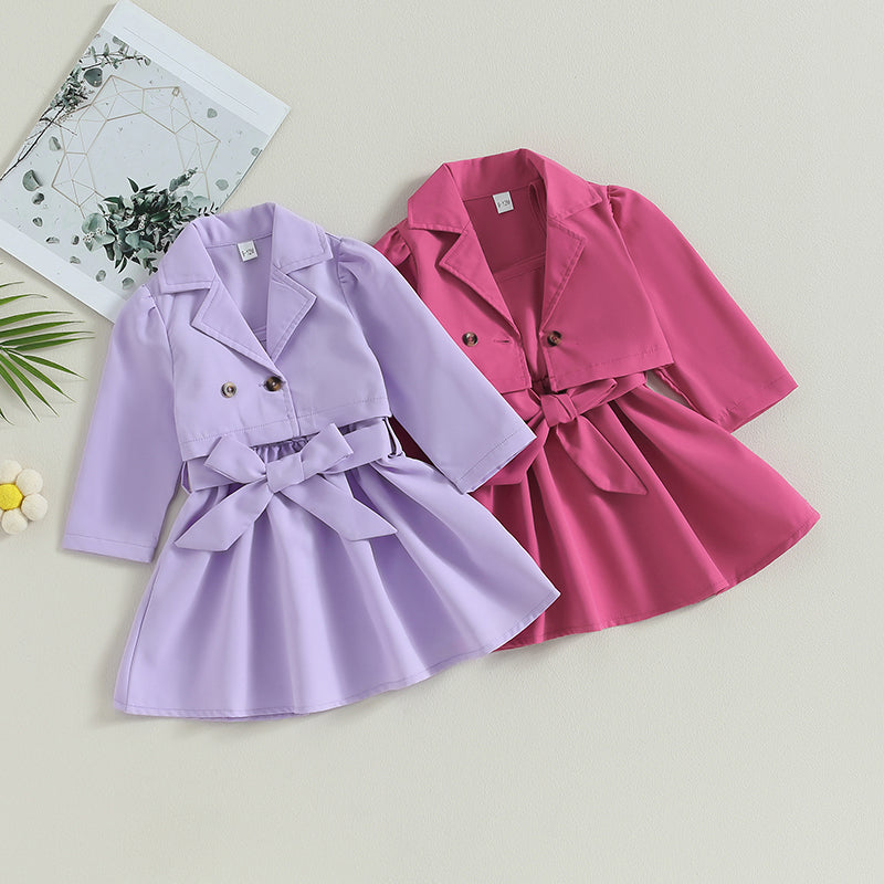 Conjunto Infantil Feminino Botões Laçinho