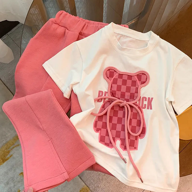 Conjunto Infantil Feminino Urso