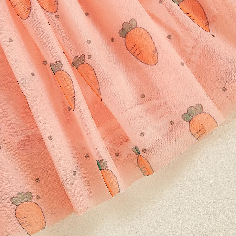 Vestido Infantil Cenourinha/ Trevinho
