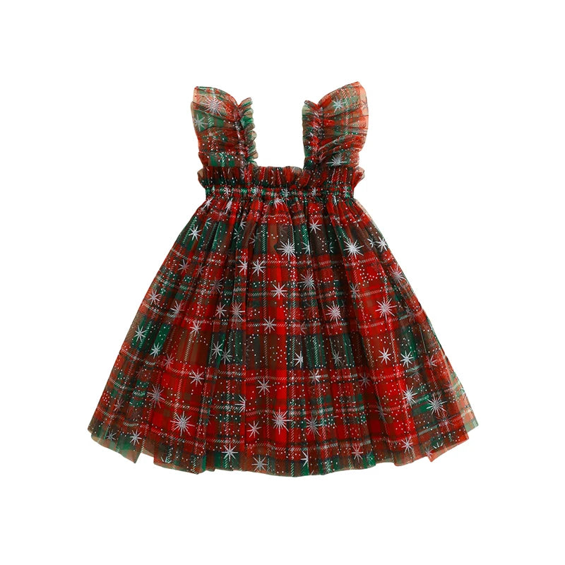 Vestido Infantil Xadrez