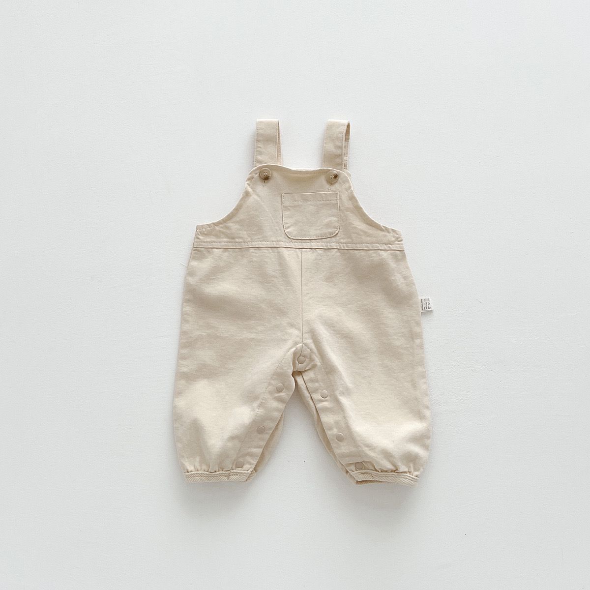 Jardineira Infantil Masculina Bege