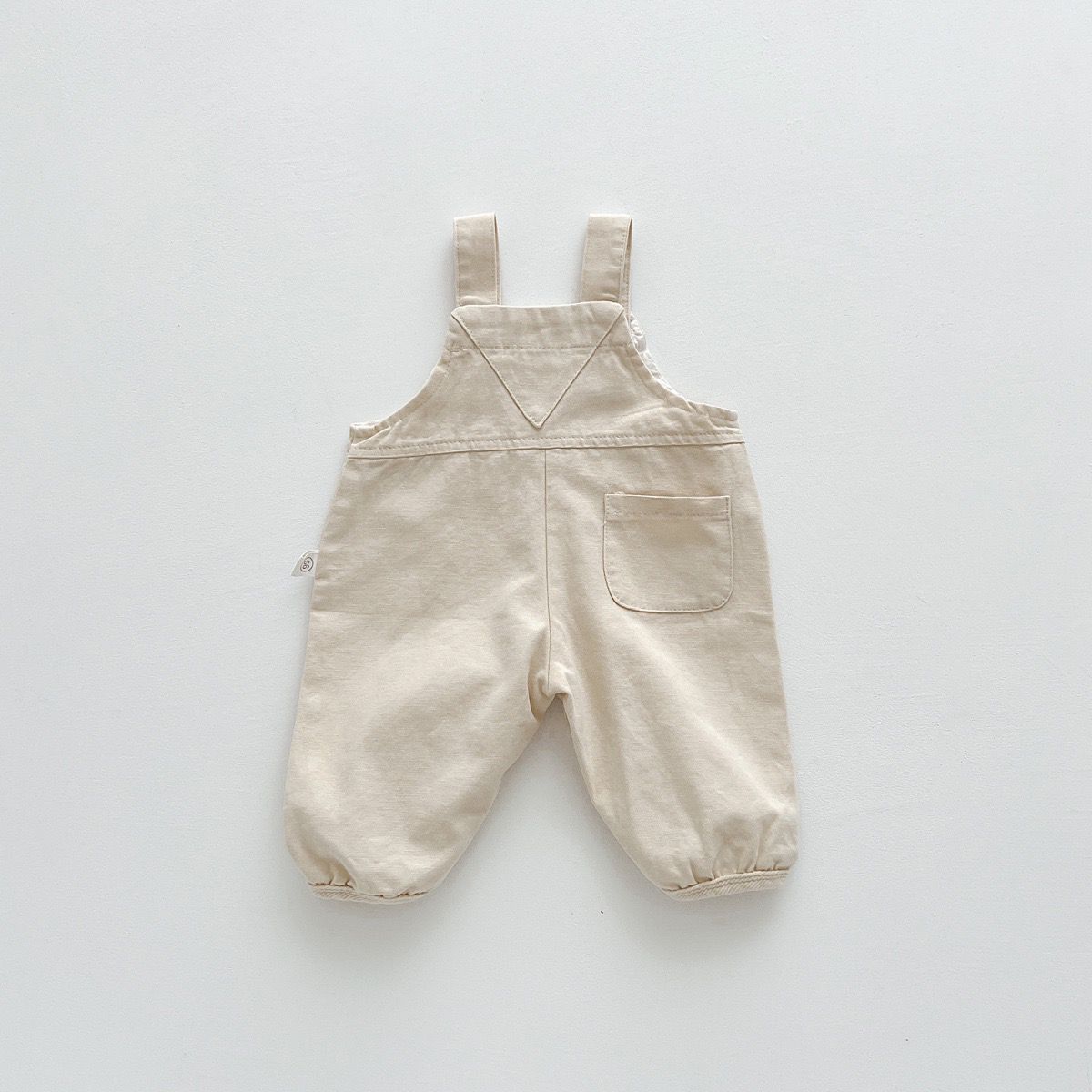 Jardineira Infantil Masculina Bege