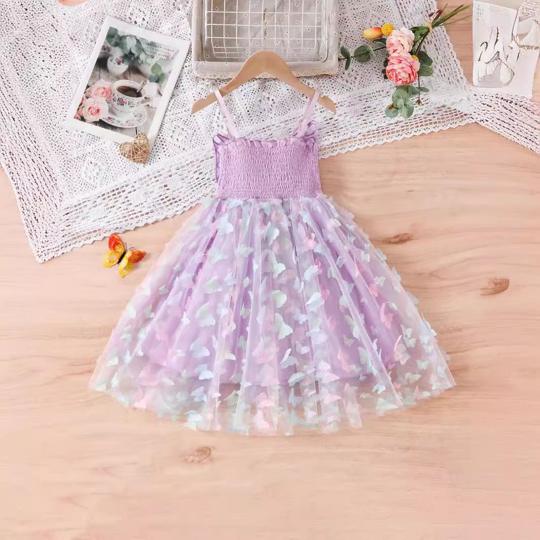 Vestido Infantil Asa de Borboleta
