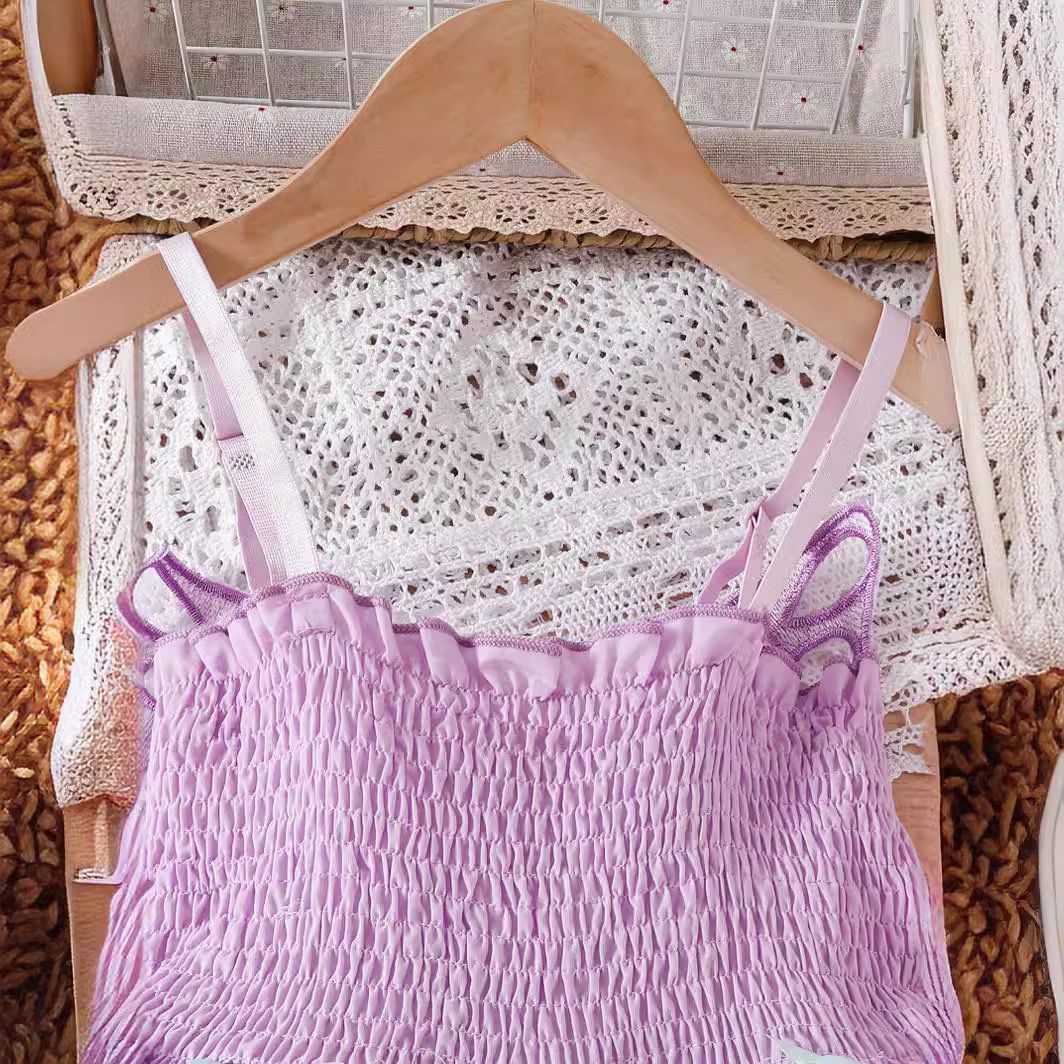 Vestido Infantil Asa de Borboleta