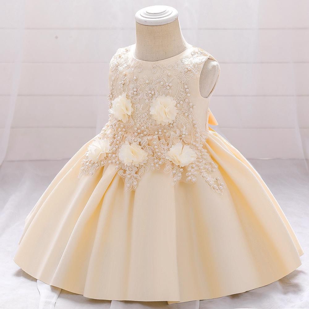 Vestido de Festa Infantil Renda e Flores