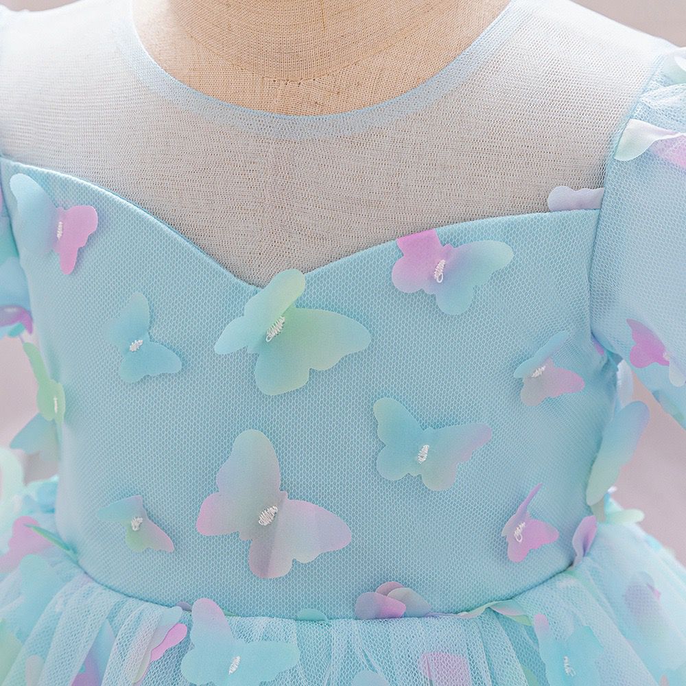 Vestido Infantil Tule Borboletinhas