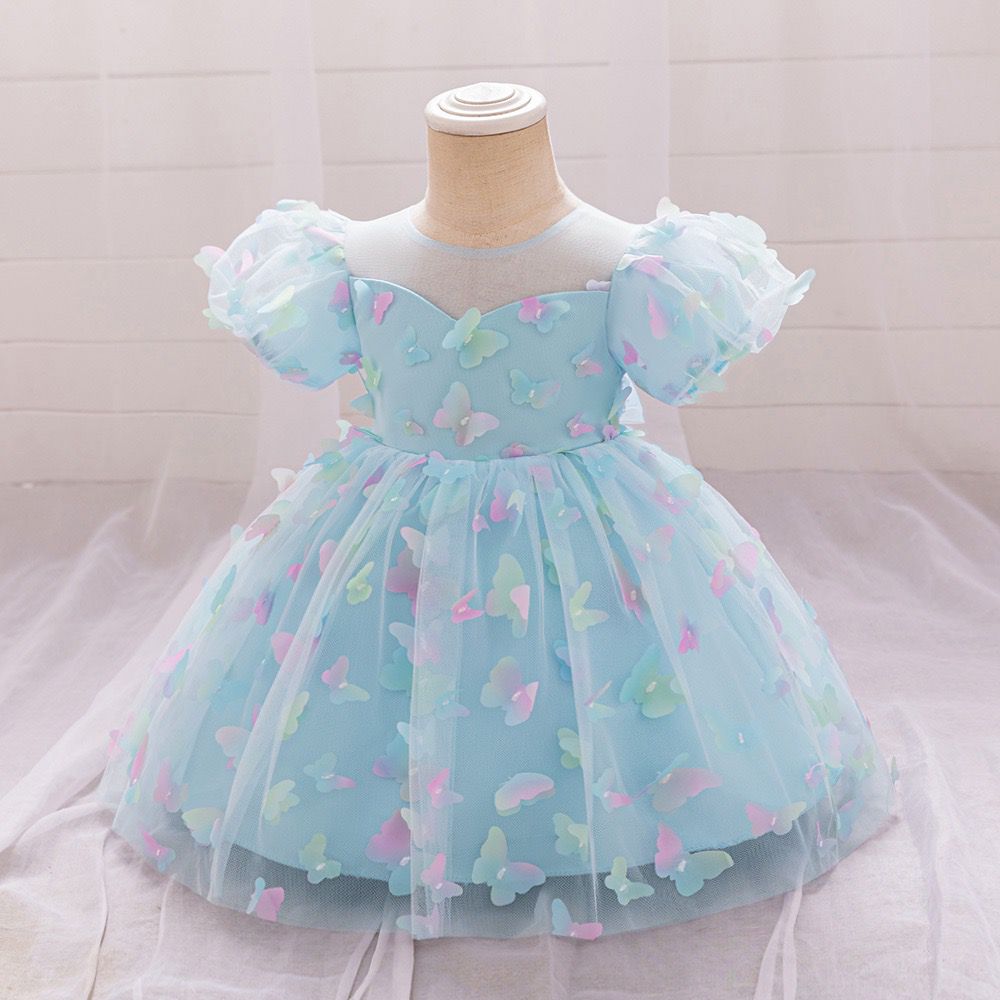 Vestido Infantil Tule Borboletinhas