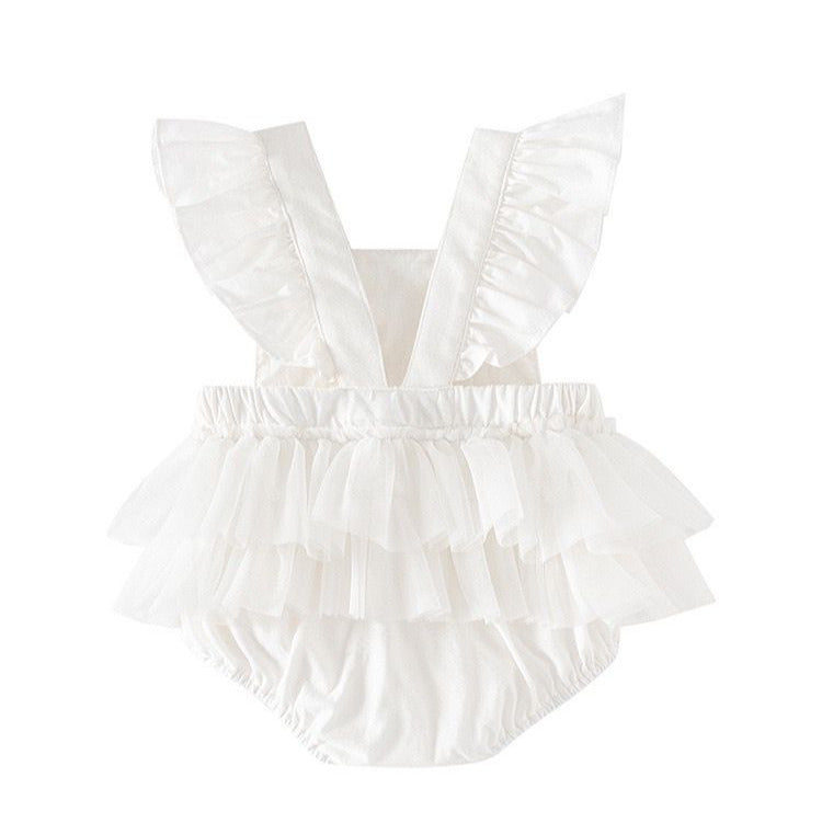 Body Infantil Verão com Renda