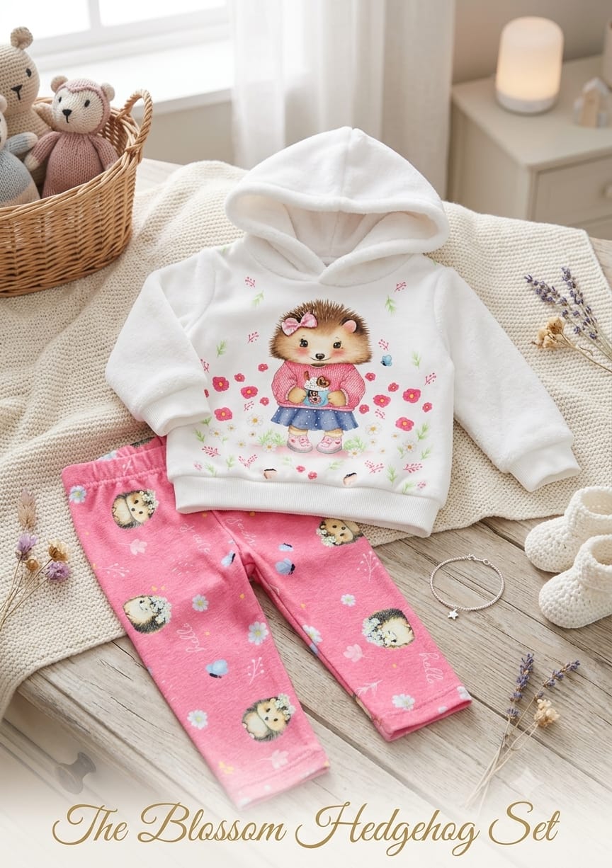 Conjunto Infantil Ouriço Florzinhas