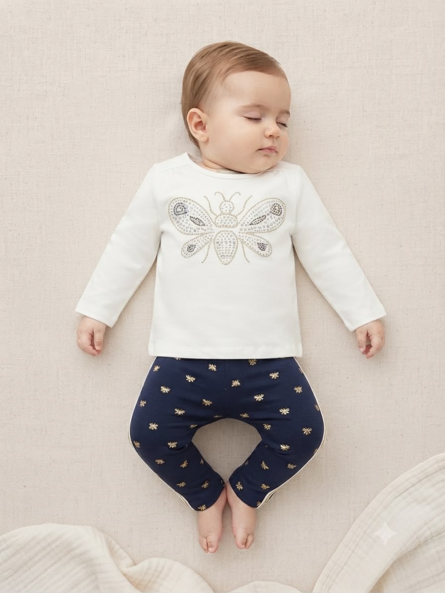 Conjunto Infantil Feminino Abelinhas