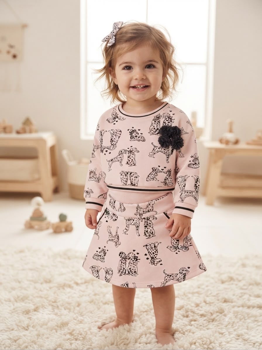 Conjunto Infantil Cachorrinhos Love