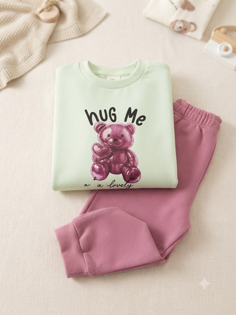 Conjunto Infantil Flanelado Ursinho