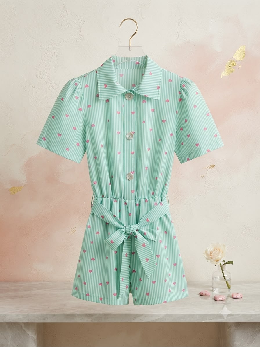 Macaquinho Infantil Corações