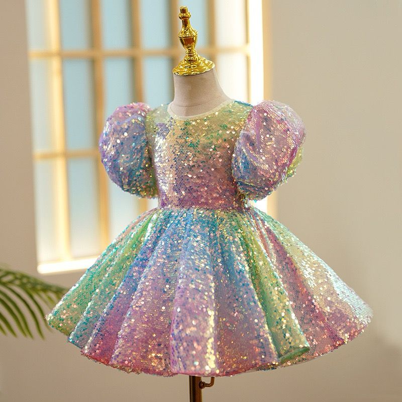 Vestido Lantejoulas Brilhante