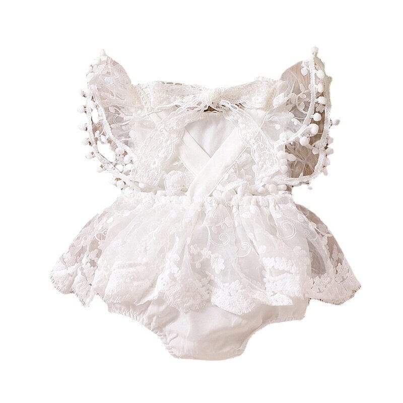 Body Infantil Feminino Rendinha e Bolinhas