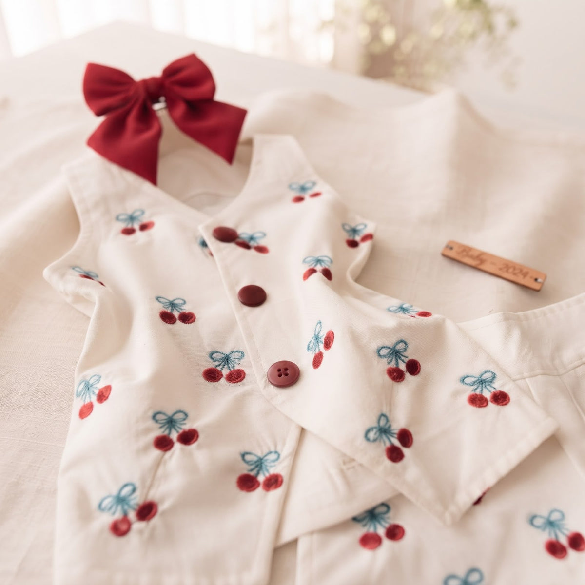 Conjunto Infantil Feminino Cerejinhas