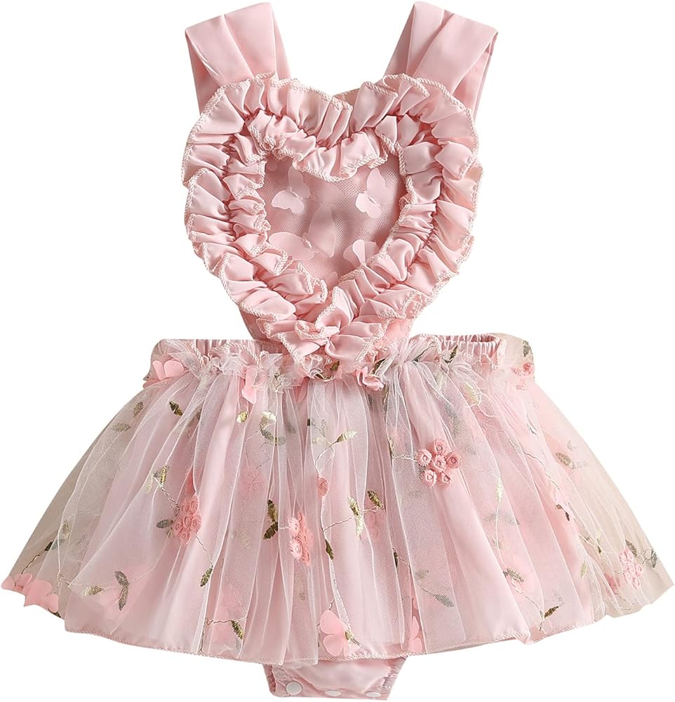 Body Infantil Feminino Tule Florzinhas