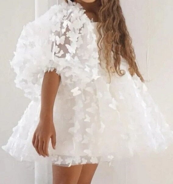Vestido Infantil Tule Borboletinhas