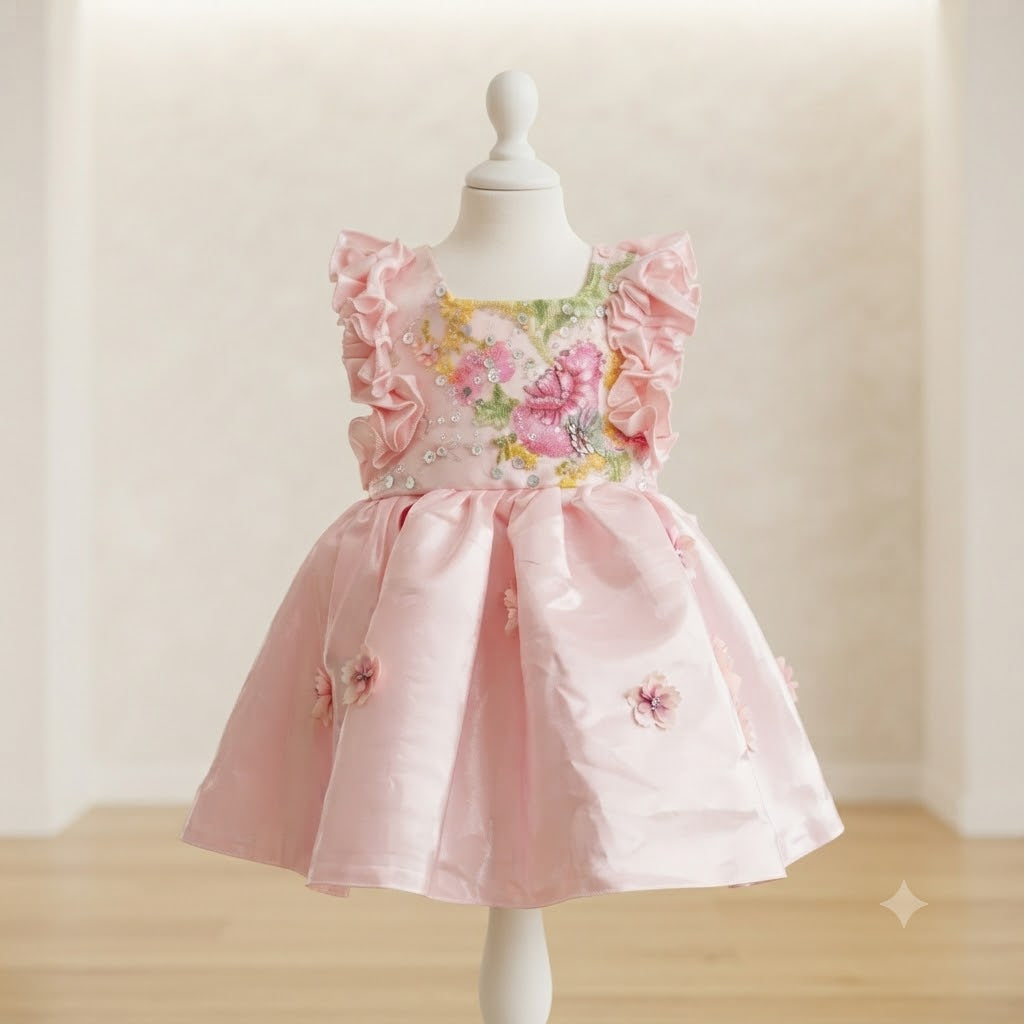 Vestido Infantil de Festa Flor