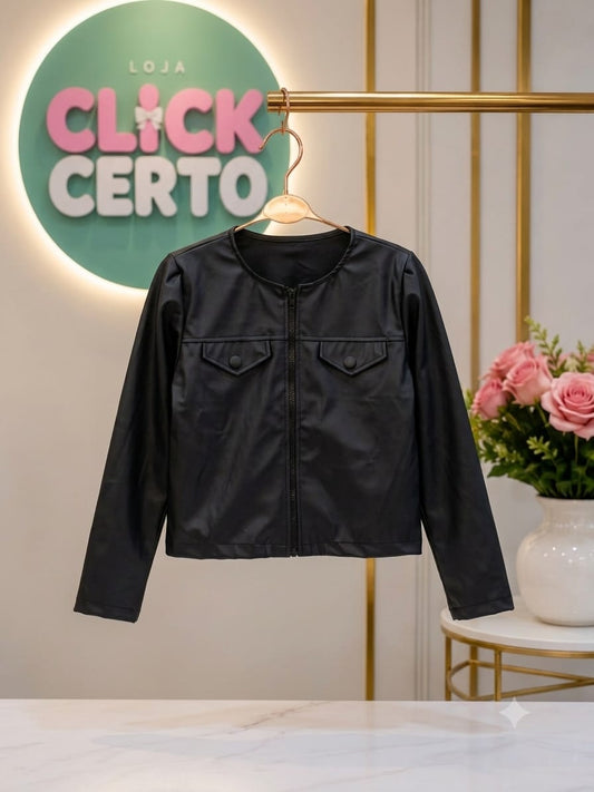 Jaqueta Infantil Couro Ecológico