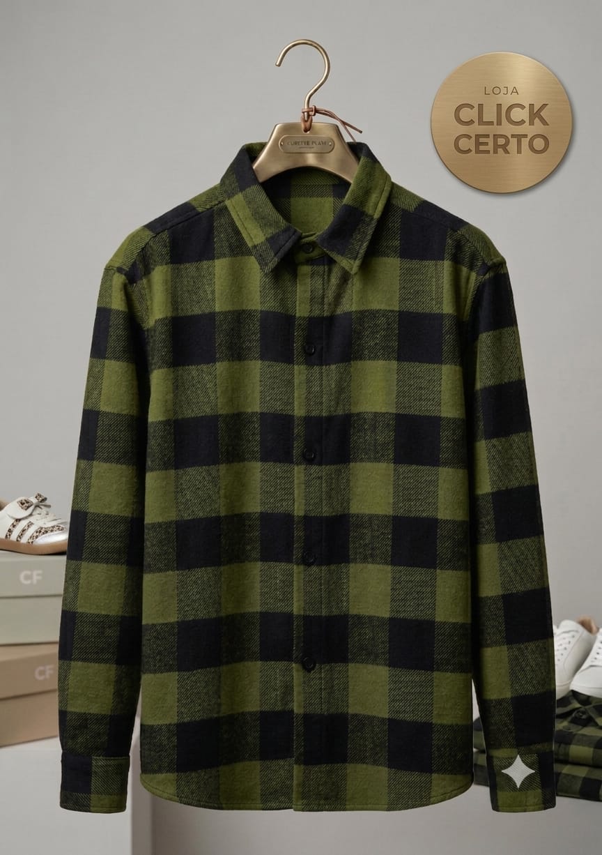 Camisa Infantil Masculina Xadrez